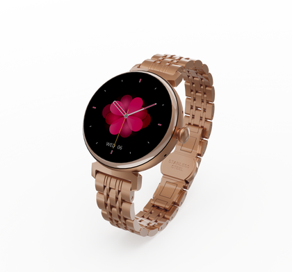 HiFuture AURA Luxury Female Stainless Steel Smart Watch - Gold