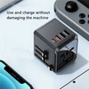 Yesido Universal Travel Adapter with Multiple USB & Type C Ports