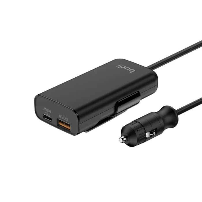 Budi 118W PD QC 3.0 Car Socket Charger 1.5M