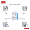 Earldom Universal Travel Adaptor Plug (UK, EU, US, AU) 6A