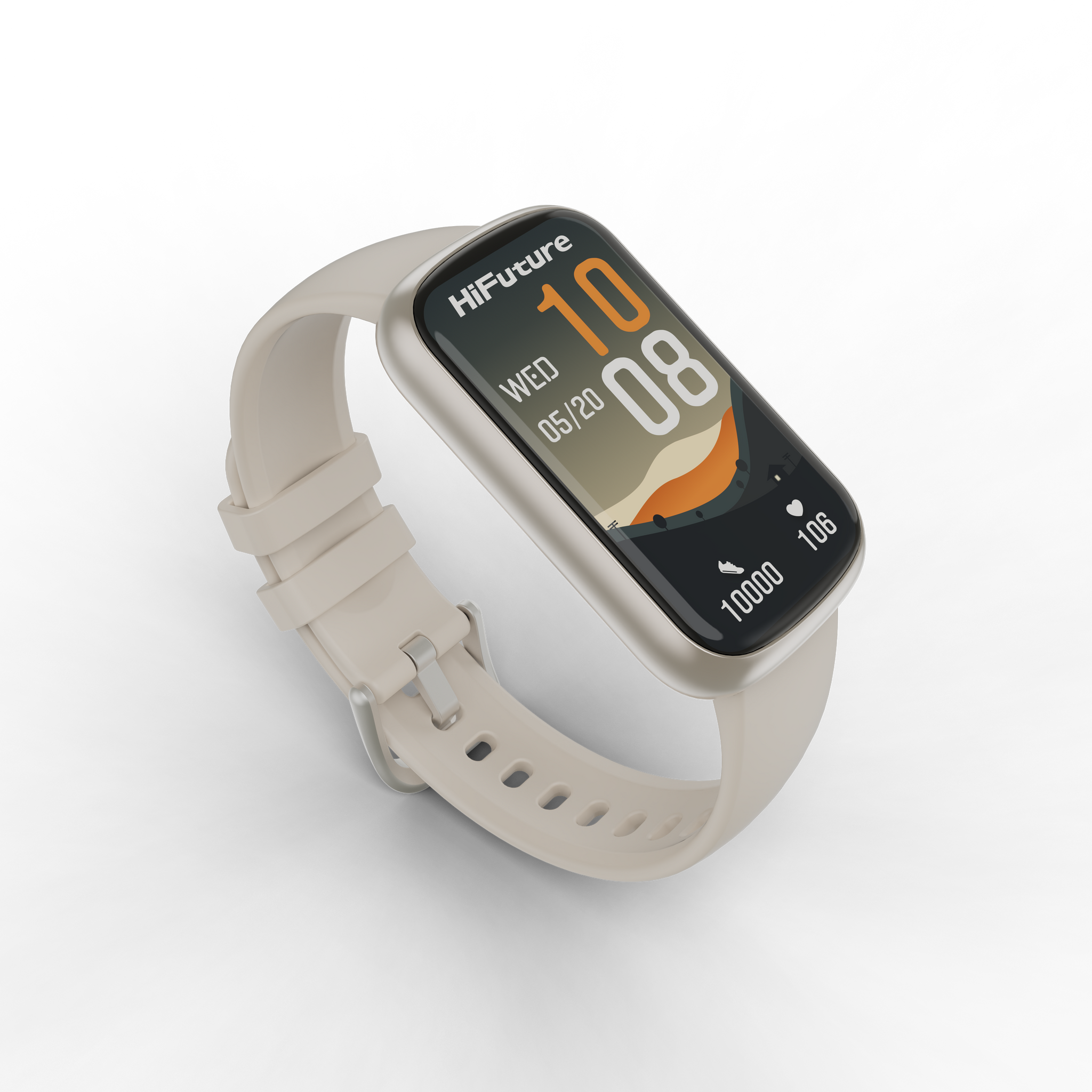 HiFuture EVO 2 Bluetooth Fashion SmartWatch - Silver Grey